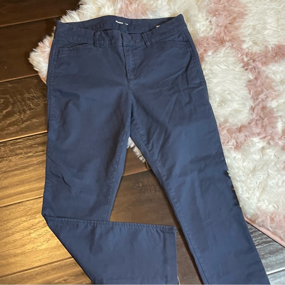 Old navy blue skinny pixie khaki pants women’s size 6 - Picture 2 of 5